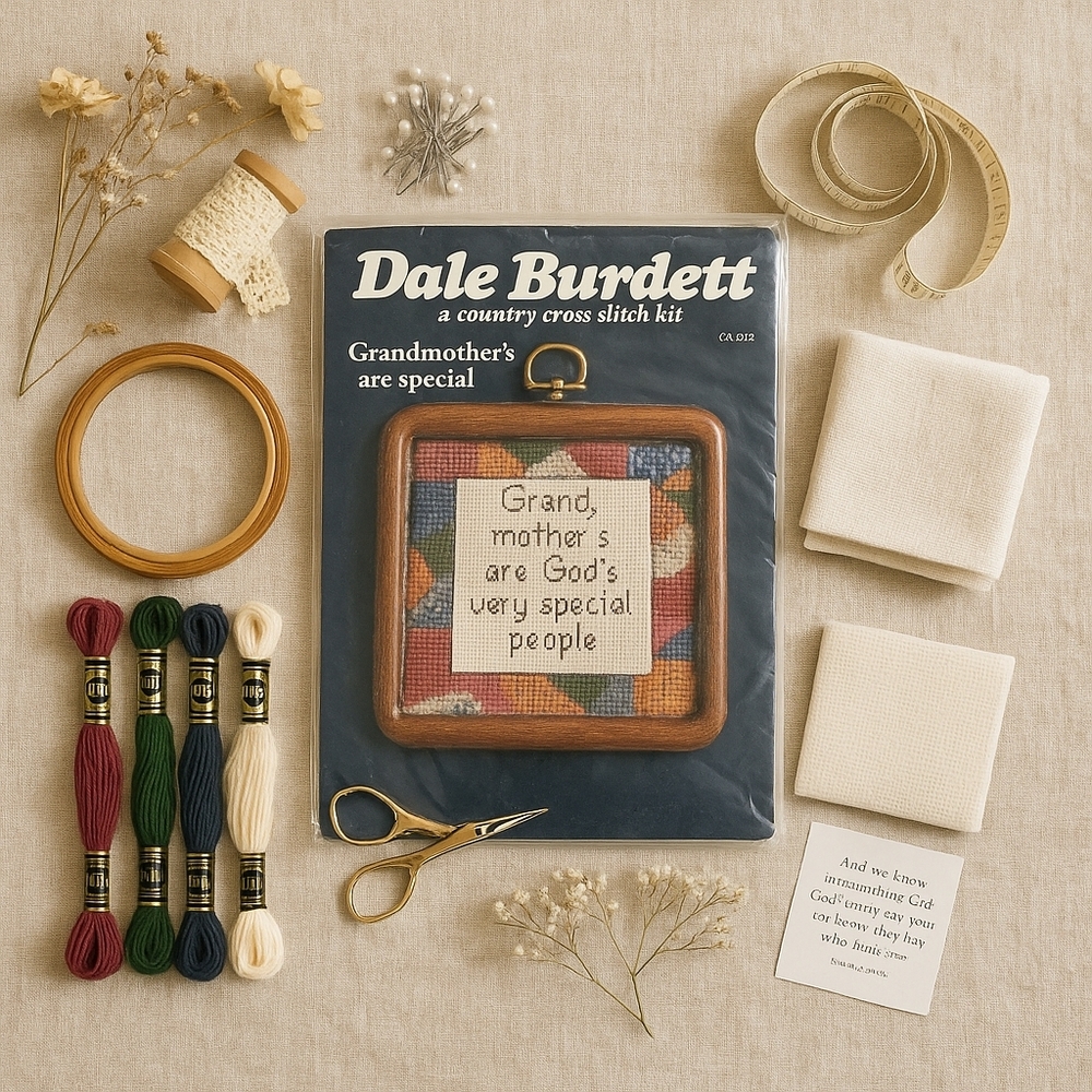 Vintage Dale Burdett Cross Stitch Kit CK222 "Grandmother’s"